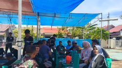 Serka Iswadi Bersama Lurah dan Aparat Tiga Pilar Monitoring Penyembelihan Hewan Kurban di Masjid Baitul Makmur ATB