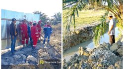 Pertamina EP Rantau Field Bersama Warga Paya Meta Gotong Royong Normalisasi Saluran Irigasi