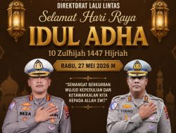 Dirlantas Reza Chairul Akbar Sidiq dan Wadir Lantas Yudho Huntoro Jadikan Idul Adha Momentum Kepedulian