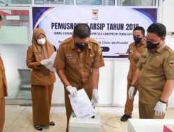 Dispusip Musnahkan Arsip Dinas Kominfo Yang Lewati Masa Retensi