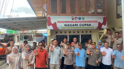 Kampung Bebas Narkoba Cupak Terwujud, Jon Firman Pandu dan H. Candra Apresiasi Komitmen Kapolres Solok AKBP Agung Pranajaya