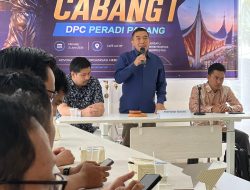 Guntur Abdurrahman Ajak Bersatu Usai Muscab, PERADI Padang Didorong Jadi Rumah Besar Advokat