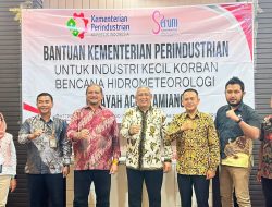 Kementerian Perindustrian Salurkan Bantuan bagi Untuk IKM Korban Bencana di Aceh Tamiang