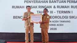 22.250 KK Warga Aceh Tamiang Terima Bantuan Stimulan Perbaikan Rumah Tahap III
