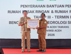 22.250 KK Warga Aceh Tamiang Terima Bantuan Stimulan Perbaikan Rumah Tahap III