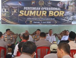 Sambut Hari Bhayangkara ke-80, Polres Demak Resmikan Sumur Bor untuk Warga Solondoko