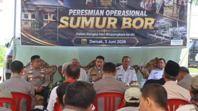 Sambut Hari Bhayangkara ke-80, Polres Demak Resmikan Sumur Bor untuk Warga Solondoko
