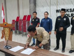 Jelang Pengesahan Anggota Baru, para Pengurus Silat di Kab. Demak ikuti deklarasi damai di Polres Demak