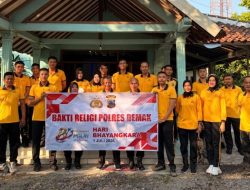 Sambut Hari Bhayangkara Ke-80, Polres Demak Tebar Kepedulian Melalui Bakti Religi