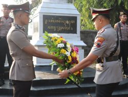 Suasana Sakral Ziarah Makam Pahlawan oleh Polres Temanggung Menjelang Hari Bhayangkara
