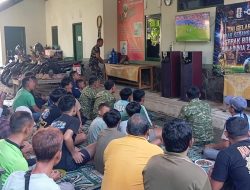 Keseruan Koramil Limpung dan Warga Nonton Bareng Piala Dunia 2026