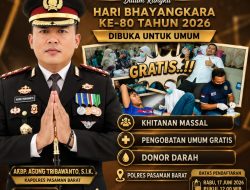 AKBP Agung Tribawanto Dorong Kesadaran Hidup Sehat Melalui Bakti Kesehatan Polres Pasbar