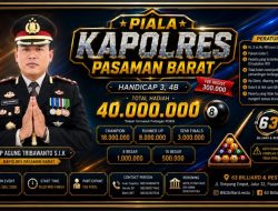 Piala Kapolres Pasaman Barat Jadi Ajang Berkumpulnya Atlet dan Komunitas Biliar