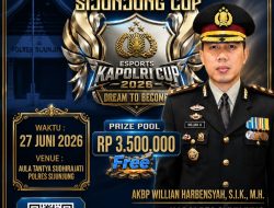 AKBP Willian Harbensyah Hadirkan Esports Kapolri Cup 2026 di Sijunjung, Bangun Kreativitas dan Sportivitas Pemuda