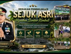 AKBP Agung Tribawanto Pimpin Gerakan Penghijauan Sejuk Asri, Polres Pasaman Barat Tanam Harapan di Bekas Galian C