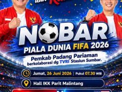 Kominfo Padang Pariaman Perkuat Sinergi dengan Wartawan Lewat Nobar Piala Dunia 2026