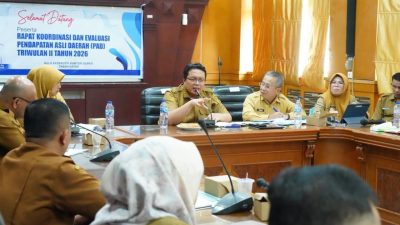 Upaya Capai Target PAD, Pemkab Tanah Datar Gelar Rakor Evaluasi Triwulan II