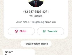 Beredar Nomor WA Palsu Atasnama Pejabat Pemkab Aceh Tamiang