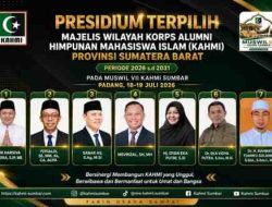 Terpilih Jadi Presidium KAHMI Sumbar, Dr. Eka Vidya Putra Tekankan Penguatan Modal Sosial Alumni