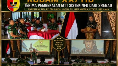 Kodam XX/TIB Tingkatkan Tata Kelola Digital dan Keamanan Data
