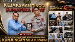 Kapolda Sumbar Irjen Pol. Djati Wiyoto Abadhy dan Kajati Dedie Tri Hariyadi Satukan Langkah Bangun Pelayanan Hukum Berkualitas
