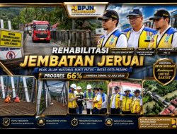 Kepala BPJN Sumbar Elsa Putra Friandi, Kasatker Masudi dan PPK Yan Purwandi Pacu Rehabilitasi Jembatan Jeruai, Progres Capai 66 Persen