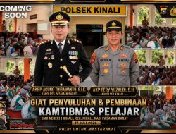 Kapolres Pasaman Barat AKBP Agung Tribawanto, S.I.K. Dukung Penuh Giat Humanis Kapolsek Kinali dalam Menumbuhkan Kesadaran Hukum Pelajar