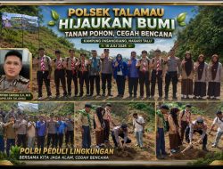 Kapolsek Talamau IPTU Fifriki Candra, S.H., M.H. Gerakkan Penghijauan Bersama Pelajar MAN Talu dan SMKN 1 Talamau