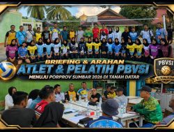 April Marsal Beri Motivasi Atlet PBVSI Sijunjung Jelang Porprov Sumbar 2026
