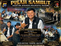 Soliditas Dantim Khusus Polresta Padang Tetap Terjaga, IPTU Didit Gusbandi Bersiap Pimpin Polsek Lubuk Tarok