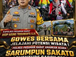 Kapolres AKBP Agung Tribawanto Hadirkan Rasa Aman, Gowes Adventure Sagon Pasaman Barat Berlangsung Lancar