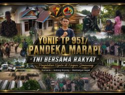 Humanis dan Mengabdi, Yonif TP 951/Pandeka Marapi Perkuat Kemanunggalan TNI Bersama Warga Nagari Simawang