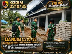 Komitmen TNI Bersama Rakyat, Dandim 0310/SSD Awasi Progres Pembangunan KDKMP Demi Kepentingan Masyarakat Dharmasraya