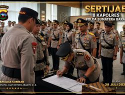Penyegaran Organisasi Polda Sumbar, Delapan Kapolres Emban Tanggung Jawab Baru