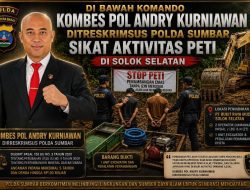 Tak Ada Ampun bagi PETI, Kombes Pol Andry Kurniawan Bawa Ditreskrimsus Polda Sumbar Amankan Dua Operator Excavator