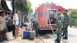 Kekeringan Air, Dandim 0715/Kendal Kerahkan Water Tank Truck Salurkan Air Bersih ke Dusun Pilangsari