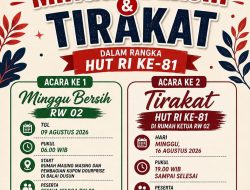 Dari Gotong Royong Hingga Tirakat: Cara Warga RW 02 Dusun Belang Maknai Kemerdekaan RI ke-81