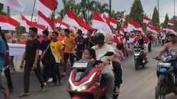 PETA, LSM dan OKP Aceh Tamiang Semarakkan HUT ke-81 RI dengan Pemasangan Bendera dan Parade Merah Putih