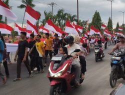 PETA, LSM dan OKP Aceh Tamiang Semarakkan HUT ke-81 RI dengan Pemasangan Bendera dan Parade Merah Putih