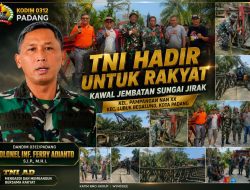 TNI Hadir untuk Rakyat, Dandim Ferry Adianto Bersama Danramil Febrinaldi dan Babinsa Ricki Hendra Kawal Jembatan Warga