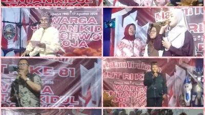 Penuh Kemeriahan, Malam Puncak Tirakatan HUT RI ke-81 Warga Gentan Kidul Boja Berlangsung Apik