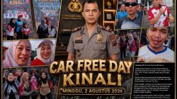 Kapolsek Kinali AKP Feri Yuzaldi, S.H. Bangun Kedekatan Polri dan Masyarakat pada Car Free Day Perdana