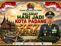 HUT ke-357 Kota Padang, Kodim 0312/Padang Tegaskan TNI Bersama Rakyat untuk Kota yang Makin Maju