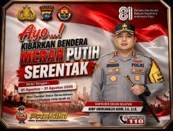 AKBP Andreanaldo Ademi Ajak Masyarakat Solok Selatan Semarakkan Kemerdekaan dengan Kibarkan Merah Putih