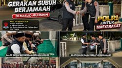 Gerakan Subuh Berjamaah Ditsamapta Polda Sumbar di Masjid Muhsinin, AKBP Andre Anas Tekankan Keteladanan Personel