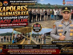 Kapolres Dharmasraya AKBP Kartyana Widyarsо Wardoyo Putro Periksa Kesiapan Pacu Jalur Batang Hari Pulai, Polri Siaga Jaga Ketertiban dan Keselamatan