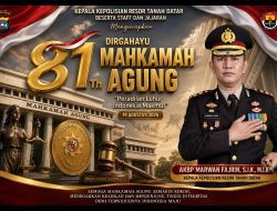“Peradilan Luhur Indonesia Makmur”, AKBP Marwan Fajrin Sampaikan Harapan di HUT ke-81 Mahkamah Agung