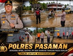 Polres Pasaman Bergerak Cepat Pascabanjir, Wakapolres Pastikan Fasilitas Umum Kembali Bersih
