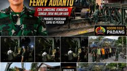Dandim 0312/Padang Kolonel Inf. Ferry Adianto Pantau Pengerjaan Jembatan Sungai Jirak, Progres 65 Persen