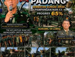 Pampangan Nan XX Makin Dekat Punya Akses Penghubung, Mayor Arm Febrinaldi Kawal Jembatan Sungai Jirak 65 Persen